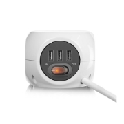 Picture of ACT Power socket cube (PDU) with 3 sockets, USB-A ports, 1.5m (Belgium)