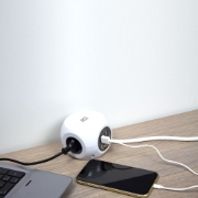 Picture of ACT Power socket cube (PDU) with 3 sockets, USB-A ports, 1.5m (Belgium)