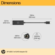Picture of HP USB-C to RJ45 Adapter G2