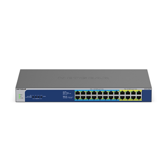 Picture of NETGEAR GS524UP Unmanaged Gigabit Ethernet (10/100/1000) Power over Ethernet (PoE) Grey