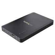 Picture of StarTech.com 4 Bay Thunderbolt 3 NVMe Enclosure, For M.2 NVMe SSD Drives, 1x DisplayPort Video/ 2x TB3 Downstream Ports, 40Gbps, 72W Power Supply, External Hard Drive Enclosure