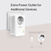 Picture of TP-Link TL-PA7017P PowerLine network adapter 1000 Mbit/s Ethernet LAN White 1 pc(s)