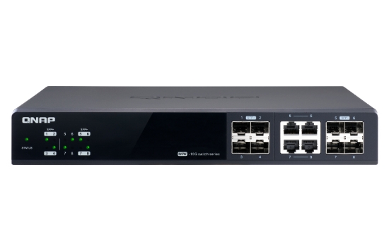 Picture of QNAP QSW-M804-4C network switch Managed 10G Ethernet (100/1000/10000) Black