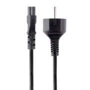 Picture of StarTech.com 3m (10ft) Laptop Power Cord, EU Schuko to C5, 2.5A 250V, 18AWG, Notebook / Laptop Replacement AC Cord, Power Brick Cord, Laptop Charger Cable, Clover Leaf/Mickey Mouse Power Cord