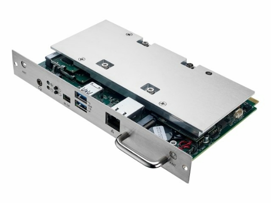 Picture of NEC SDM Slot-In PC Essential Intel Atom® X6413E 4 GB 128 GB SSD Windows 10 Green, Grey