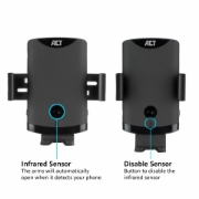 Picture of ACT Automatic smartphone car mount with wireless charging