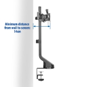 Picture of ACT Monitor arm 27" office, 2 monitors, quick height adjustment