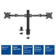 Picture of ACT Monitor arm 32" office solid pro, 2 monitors
