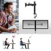 Picture of ACT Monitor arm 32" office solid pro, 2 monitors