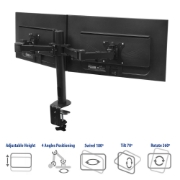Picture of ACT Monitor arm 32" office solid pro, 2 monitors