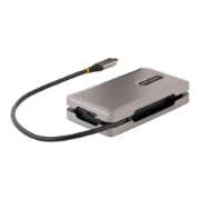 Picture of StarTech.com USB-C Multiport Adapter, 4K 60Hz HDMI 2.0b, HDR, USB 3.2 Gen 2 10Gbps Hub (2xUSB-C, 1xUSB-A), 100W PD Pass-Through, Mini Travel Dock, 12"/30cm Cable, Laptop Docking Station