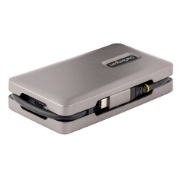Picture of StarTech.com USB-C Multiport Adapter, 4K 60Hz HDMI 2.0b, HDR, USB 3.2 Gen 2 10Gbps Hub (2xUSB-C, 1xUSB-A), 100W PD Pass-Through, Mini Travel Dock, 12"/30cm Cable, Laptop Docking Station