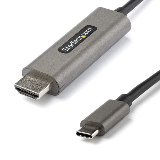 Picture of StarTech.com 6ft (2m) USB C to HDMI Cable 4K 60Hz w/ HDR10 - Ultra HD USB Type-C to 4K HDMI 2.0b Video Adapter Cable - USB-C to HDMI HDR Monitor/Display Converter - DP 1.4 Alt Mode HBR3