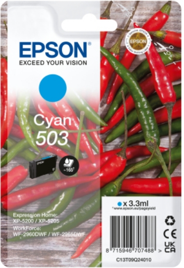 Picture of Epson 503 ink cartridge 1 pc(s) Original Standard Yield Cyan