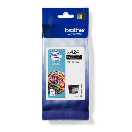 Picture of Brother LC424BK ink cartridge 1 pc(s) Original Black