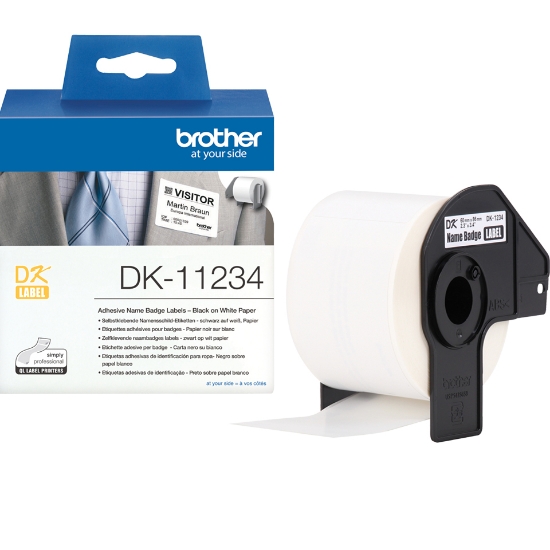 Picture of Brother DK-11234 printer label White Self-adhesive printer label