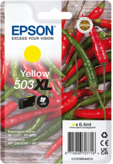 Picture of Epson 503XL ink cartridge 1 pc(s) Original High (XL) Yield Yellow