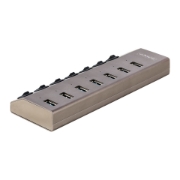 Picture of StarTech.com 7-Port Self-Powered USB-C Hub with Individual On/Off Switches, USB 3.0 5Gbps Expansion Hub w/Power Supply, Desktop/Laptop USB-C to USB-A Hub, USB Type C Hub w/BC 1.2