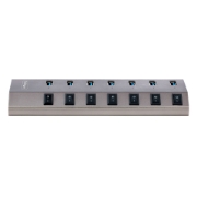Picture of StarTech.com 7-Port Self-Powered USB-C Hub with Individual On/Off Switches, USB 3.0 5Gbps Expansion Hub w/Power Supply, Desktop/Laptop USB-C to USB-A Hub, USB Type C Hub w/BC 1.2