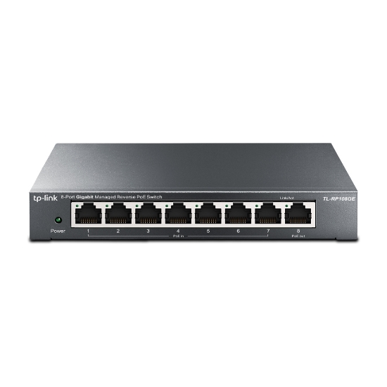 Picture of TP-Link 8-Port Gigabit Managed Reverse PoE Switch
