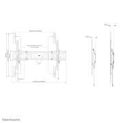 Picture of Neomounts WL30S-950BL19 Heavy duty wall mount 55-110" - fixed - lockable - landscape and portrait