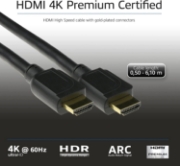 Picture of ACT 0.5 meters HDMI High Speed premium certified cable v2.0 HDMI-A male - HDMI-A male