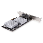 Picture of StarTech.com 2-Port 10GbE PCIe Network Adapter Card, Network Card for PCs/Servers, Six-Speed PCIe Ethernet Card with Jumbo Frame Support, NIC/LAN Interface Card, 10GBASE-T and NBASE-T