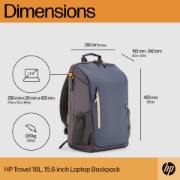 Picture of HP Travel 18 Liter 15.6 Blue Night Laptop Backpack