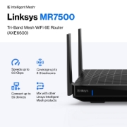 Picture of Linksys Hydra Pro 6E Tri‑Band WiFi 6E Mesh Router AXE6600
