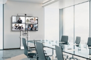 Picture of Neomounts WL55-875WH1TV floor stand 55-100" - wall - motorised - TÜV