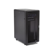 Picture of StarTech.com 4-Post 32U Server Rack Cabinet, Lockable 19" Data Rack Cabinet for Computer / AV / IT Equipment, Office / Home Network Rack with Casters & Adjustable Mounting Rails