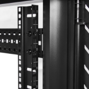 Picture of StarTech.com 4-Post 32U Server Rack Cabinet, Lockable 19" Data Rack Cabinet for Computer / AV / IT Equipment, Office / Home Network Rack with Casters & Adjustable Mounting Rails