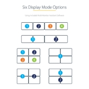 Picture of StarTech.com USB C to Quad HDMI Adapter, USB-C to 4x HDMI Monitor Converter for Windows (no support for macOS/ChromeOS/Linux) - TAA