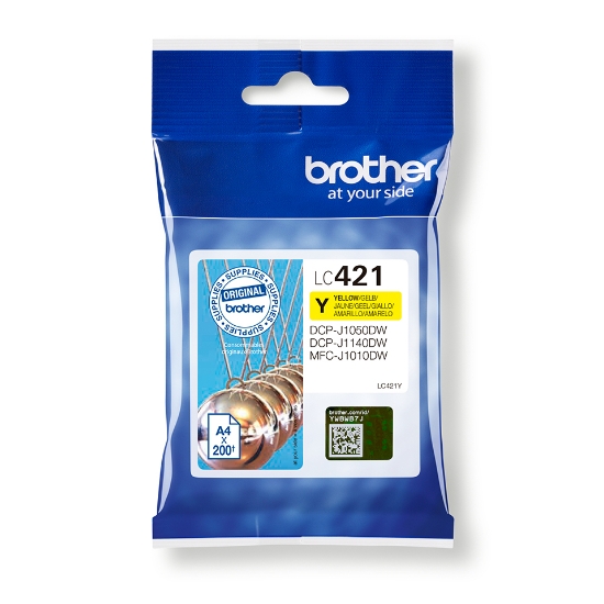 Picture of Brother LC421Y ink cartridge 1 pc(s) Original Yellow