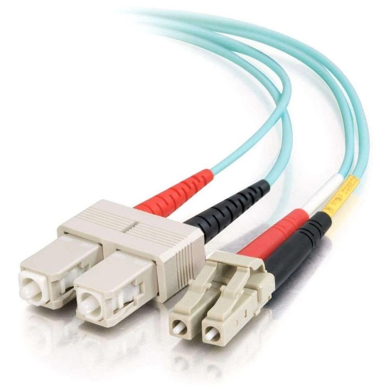 Picture of C2G 85537 InfiniBand/fibre optic cable 15 m LC SC OFNR Turquoise