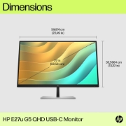 Picture of HP E27u G5 QHD USB-C Monitor