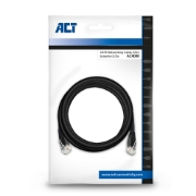 Picture of ACT Black 0.9 meter U/UTP, CAT6 patch cable with RJ45 connectors