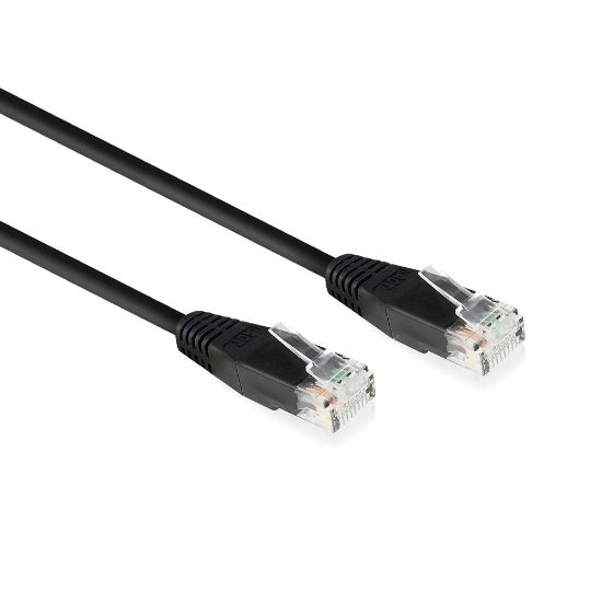 Picture of ACT Black 5.0 meter U/UTP, CAT6 patch cable with RJ45 connectors