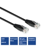 Picture of ACT Black 5.0 meter U/UTP, CAT6 patch cable with RJ45 connectors