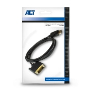 Picture of ACT DisplayPort to DVI adapter cable, 1.8m