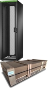Picture of APC Easy Rack, 42U, Black, With Roof, Castors, Feet, 4 Brackets, and Side Panels, No Bottom, 1991H x 600W x 1000D mm