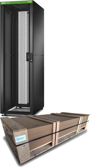 Picture of APC Easy Rack, 42U, Black, With Roof, Castors, Feet, 4 Brackets, and Side Panels, No Bottom, 1991H x 600W x 1000D mm