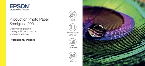 Picture of Epson Photo Paper Semigloss 200 White Semi-gloss