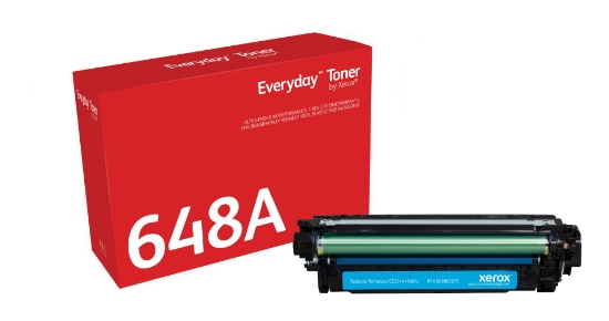Picture of Everyday ™ Cyan Toner by Xerox compatible with HP 648A (CE261A), Standard capacity
