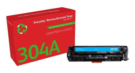 Picture of Everyday ™ Cyan Remanufactured Toner by Xerox compatible with HP 304A (CC531A), Standard capacity