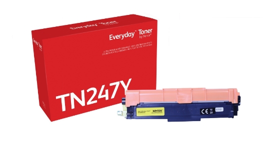 Picture of Everyday ™ Yellow Toner by Xerox compatible with Brother TN247Y, High capacity