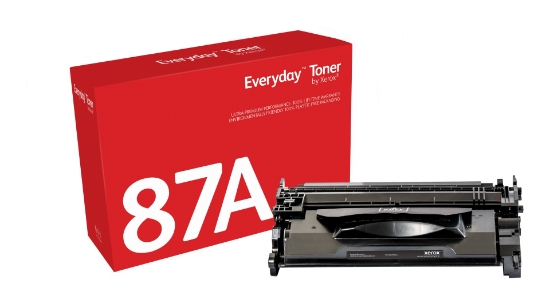 Picture of Everyday ™ Black Toner by Xerox compatible with HP 87A (CF287A), Standard capacity