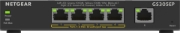 Picture of NETGEAR 5-Port Gigabit Ethernet PoE+ Plus Switch (GS305EP) Managed L2/L3 Gigabit Ethernet (10/100/1000) Power over Ethernet (PoE) Black