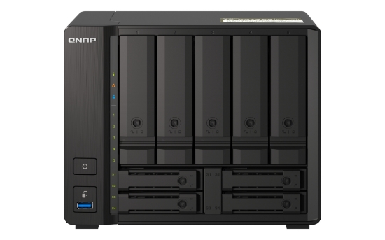 Picture of QNAP TS-H973AX NAS Tower Ryzen Embedded V1500B 32 GB DDR4 0 TB QuTS hero Black