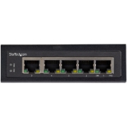 Picture of StarTech.com Industrial 5 Port Gigabit PoE Switch - 30W - Power Over Ethernet Switch - Hardened GbE PoE+ Unmanaged Switch - Rugged High Power Gigabit Network Switch IP-30/-40 C to 75 C